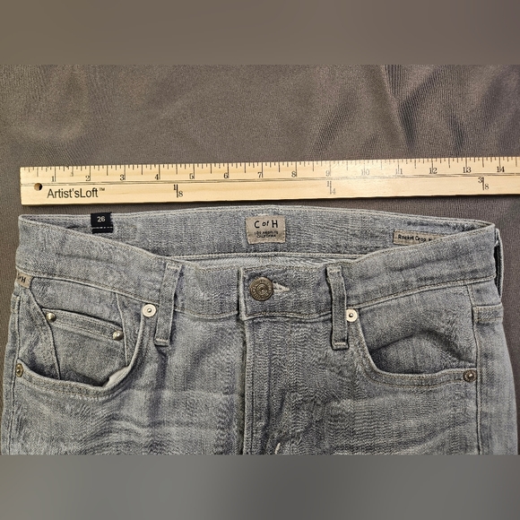 Citizens of Humanity Rocket Crop High Rise Skinny Grey Jeans size 26 - Picture 4 of 7